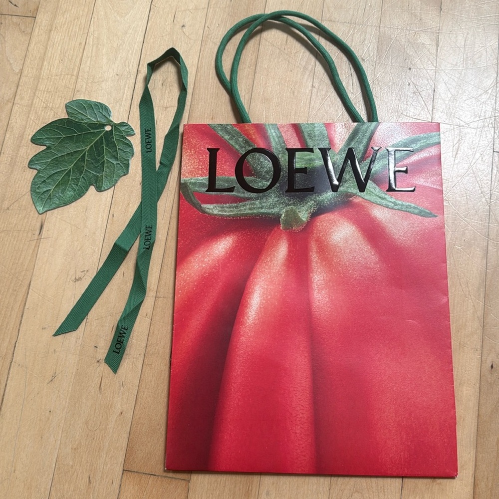 Loewe Red Tomato Shopping Gift Bag